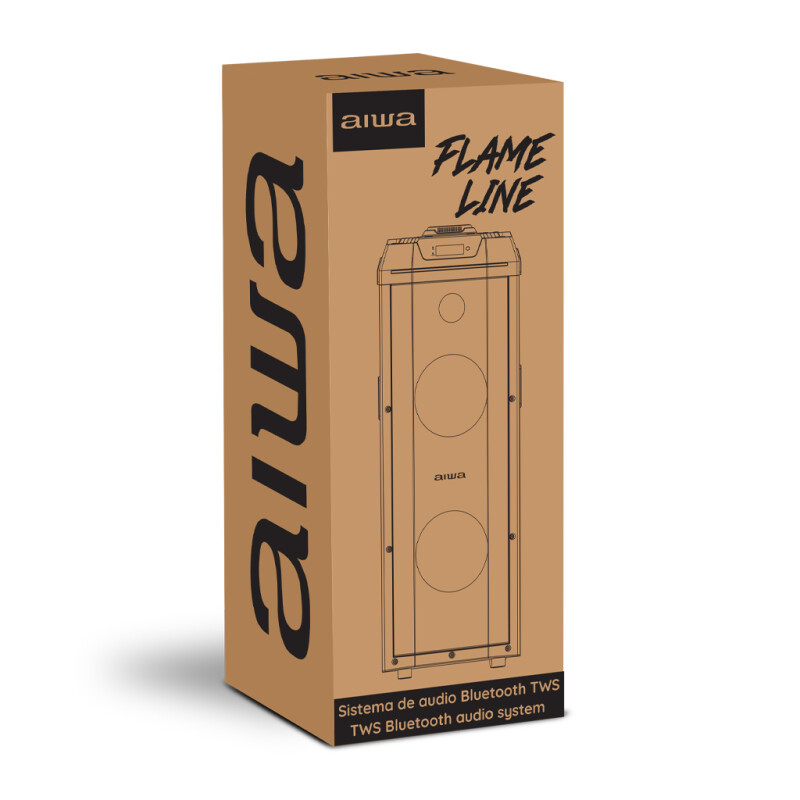 Torre de audio 2000W PMPO | AIWA | AW-POK100D Torre de audio 2000W PMPO | AIWA | AW-POK100D