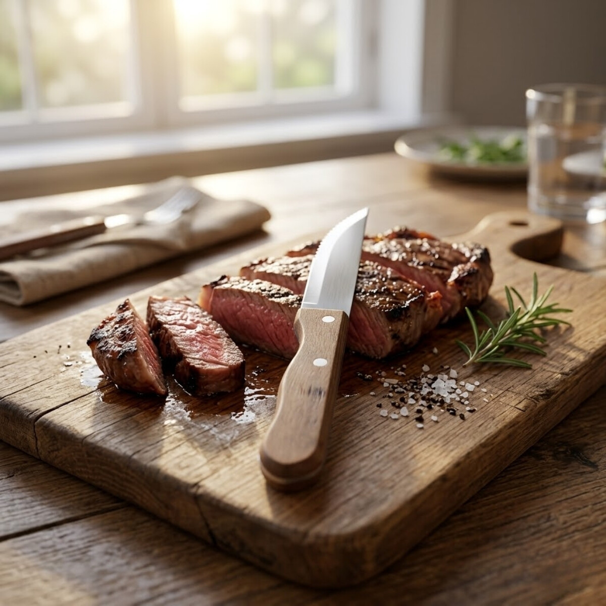 Cuchillo de Churrasco 5" - MADERA 