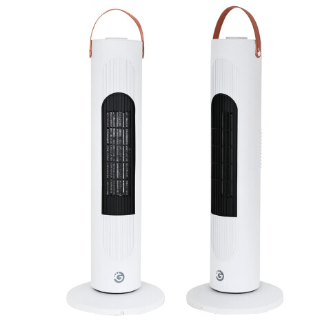 Estufa Calefactor Ceramico Torre Electrica Oscilacion 2000W® Variante Color Blanco