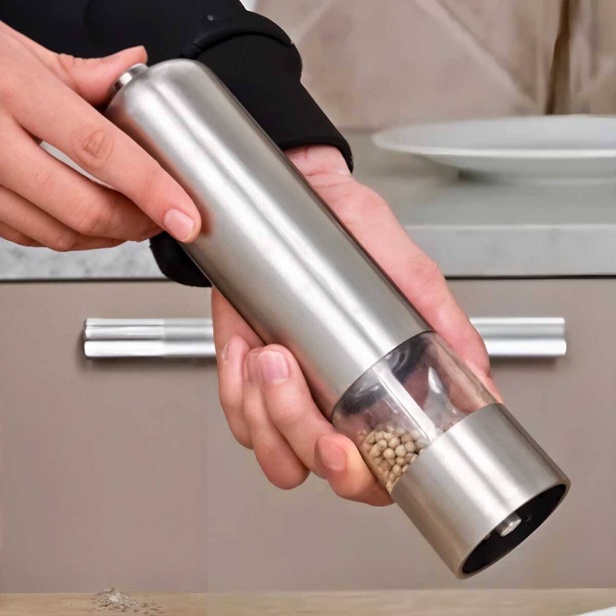 Molinillo de pimienta bateria - GRIS 