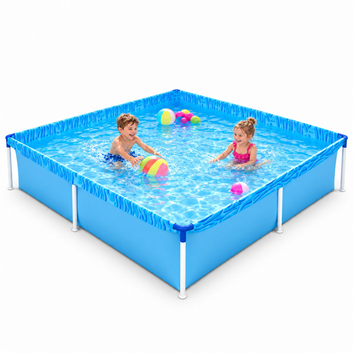 Piscina Infantil Mor 1500L Estructural Metálica Lona PVC - Azul 