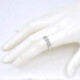 Anillo Medio Sin Fin En Oro Blanco 18K Y Brillantes Corte Princesa Anillo Medio Sin Fin En Oro Blanco 18K Y Brillantes Corte Princesa