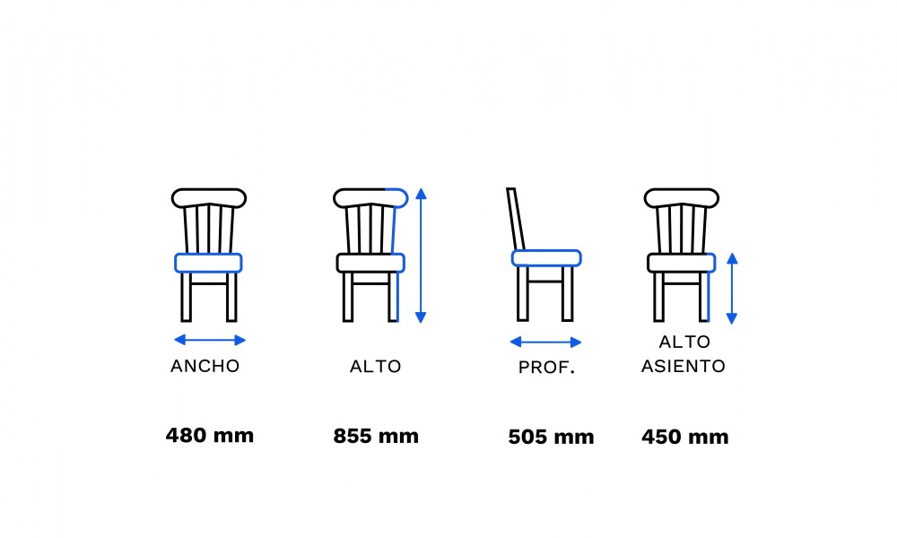Silla de comedor Antilla A 9850 Silla De Comedor Antilla A 9850