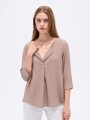 Blusa Zil Taupe Claro