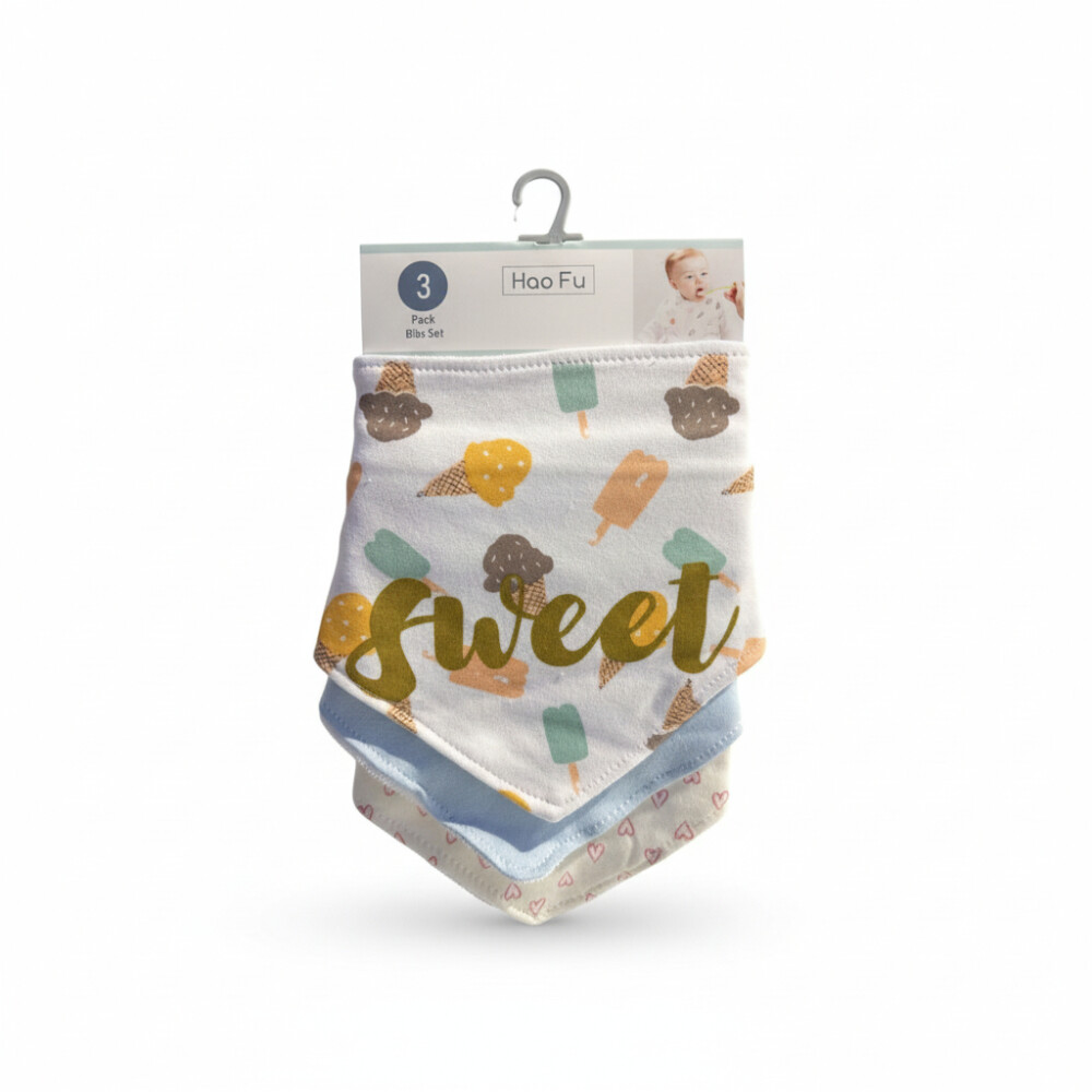 Set x3 baberos bandana GROW sweet