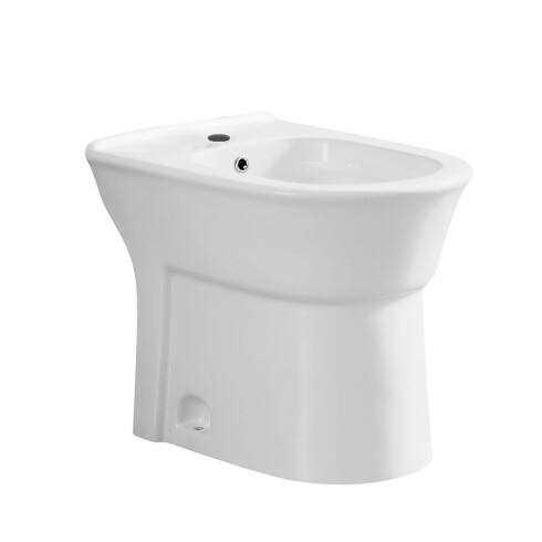Bidet Blanco Brillo Sin Transferencia De Porcelana Sanitaria Enol Aqualia Utiliza Griferia Frontal 000