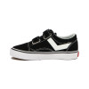 Pony Kids Champion Casual Old School Canva-suede C/velcro / Black-white Negro-blanco