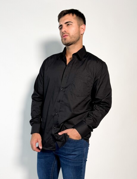 Camisa lisa Georgos Negro