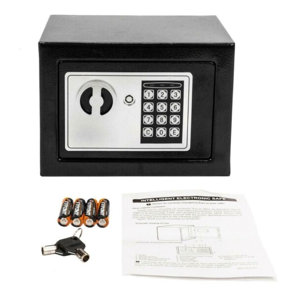 Caja Fuerte Cofre Electronica Digital Llaves Seguridad Color Variante Negro