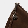 Bandolera The Flapper en cuero gamuza Marron