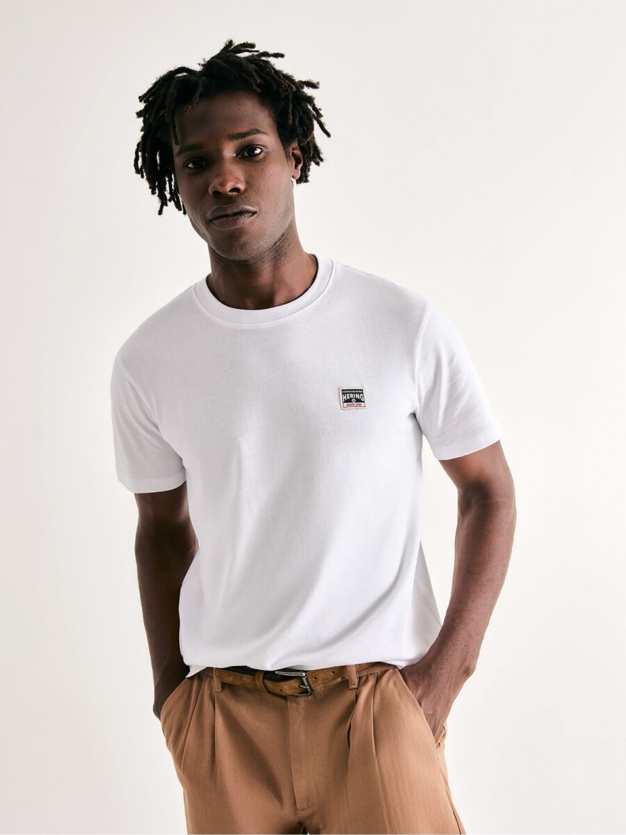 CAMISETA MANGA CORTA CON ESTAMPA - BLANCO 