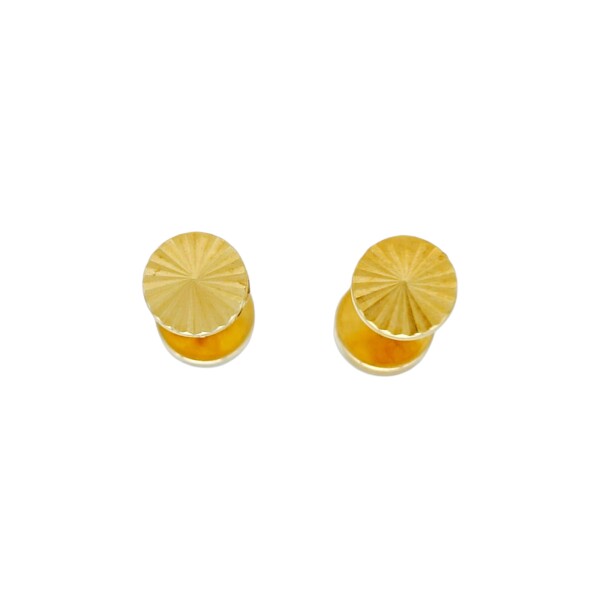 Abridores Círculo tallado-Oro 18k-Sin piedra-AB9524 sinpiedra