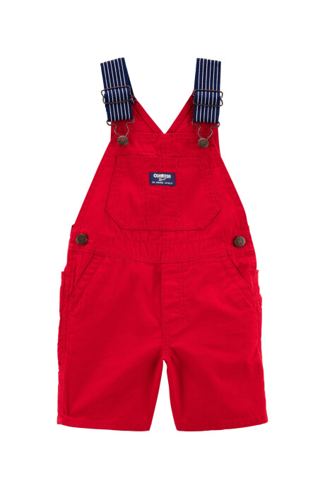 Enterito corto de algodón, rojo Sin color