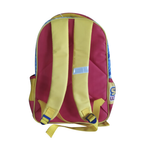Mochila Infantil 3D Sonic Tafeta Grande 40 x 30 cm U