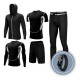 Conjunto Deportivo Hombre Sport 5 Piezas Gym Negro