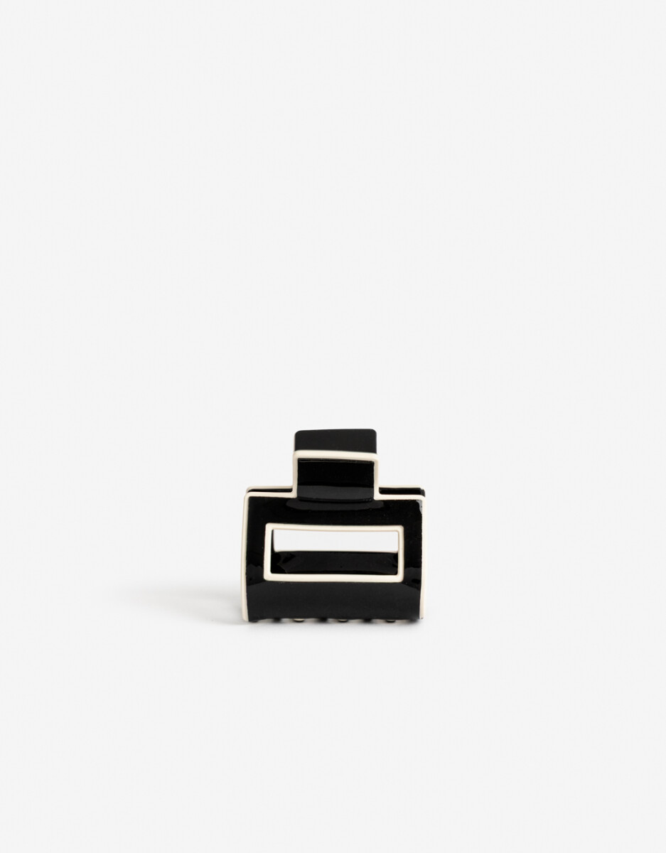 Broche Rectangular Bitono. 