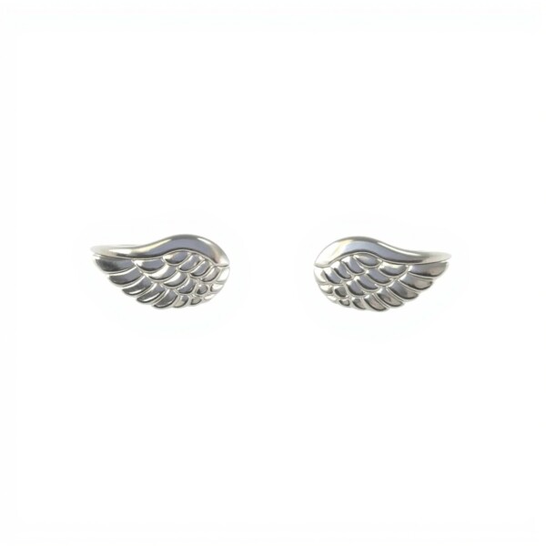 Caravanas Alas de Plata - Plata 925 - Sin Piedra - CA4095 sinpiedra