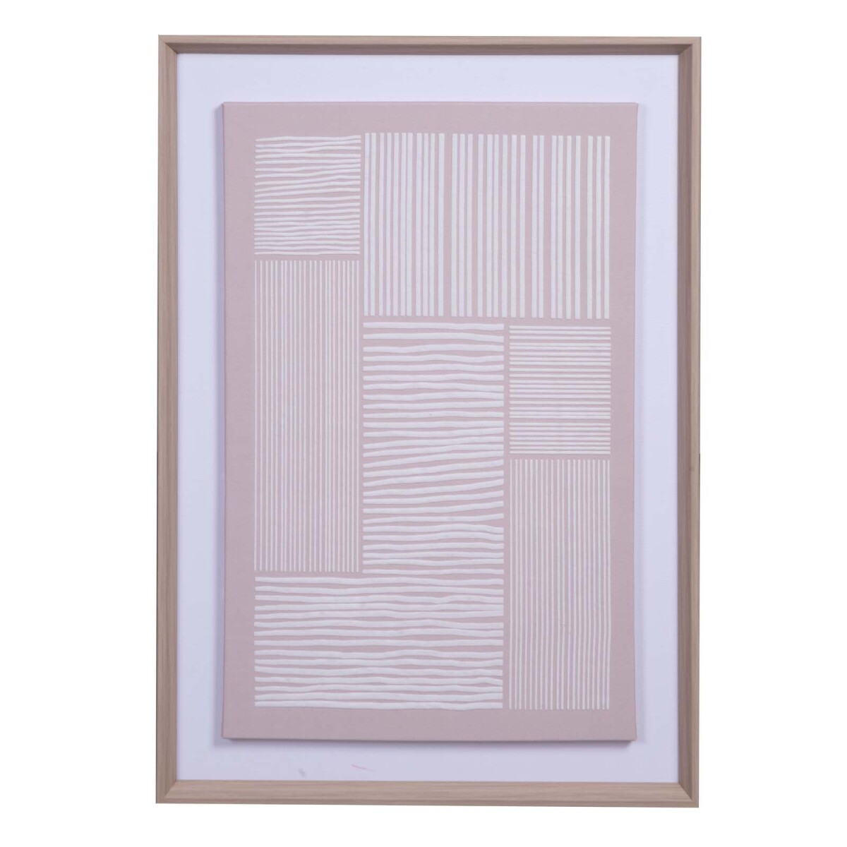 CUADRO 50X70CM - PAPEL NATURAL-BEIGE STRIPES I 
