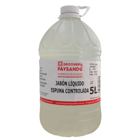 Jabón Líquido Espuma Controlada 5 L