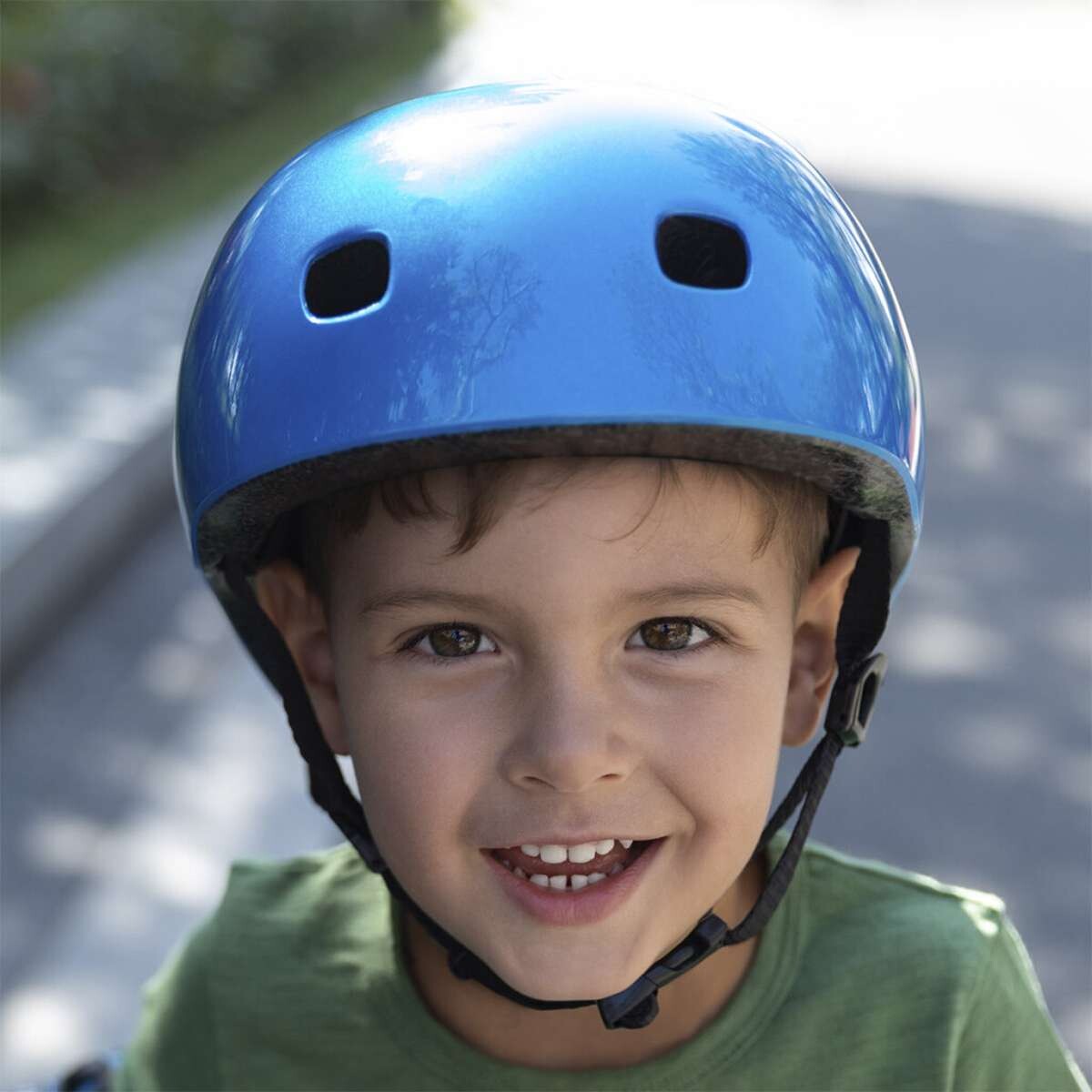Casco Infantil Con Luz Micro Talle Único - Azul 