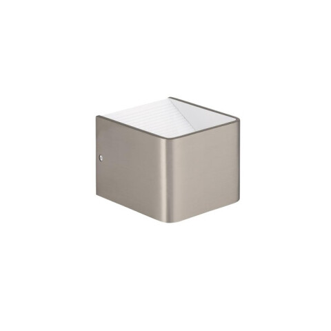 Aplique LED de pared níquel cubo 6W SANIA 3 EG1178