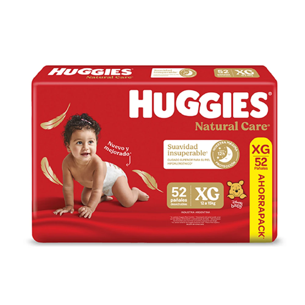 HUGGIES NAT CARE SUPREME XG 52 UN