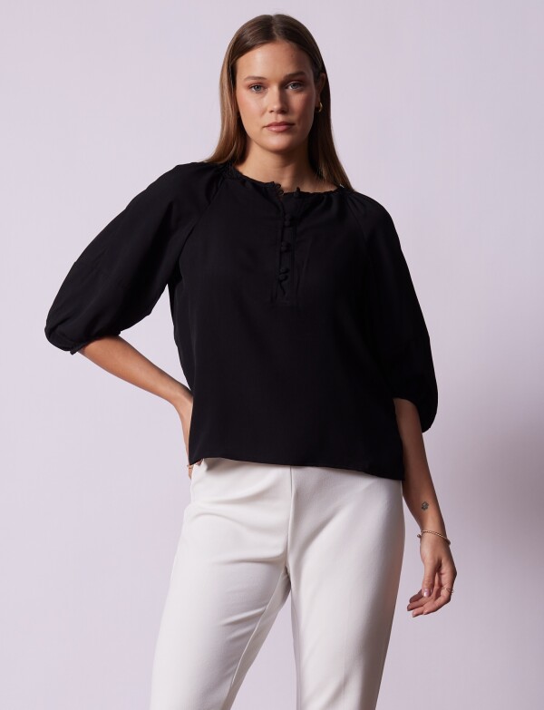 Blusa Gasa NEGRO