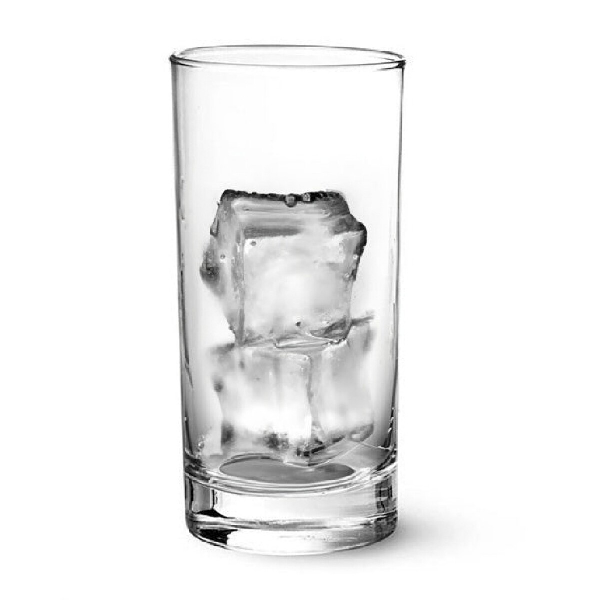 Vaso Alto de Agua en Vidrio con Fondo Grueso Crisa 310Ml - Transparente 