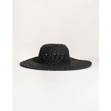 Sombrero De Crochet Negro