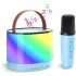 Parlante Bluetooth Karaoke Con Micrófono Portatil Luces Rgb® Variante Color Azul
