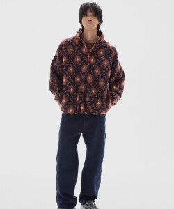 Buzo Boy Print Bordeaux