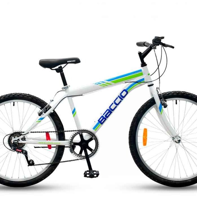 Baccio Alpina Man R.24" – Bicicleta MTB con Transmisión de 6 Velocidades y Componentes de Alta Calidad Baccio Alpina Man R.24" – Bicicleta MTB con Transmisión de 6 Velocidades y Componentes de Alta Calidad