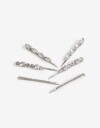 Horquillas con Accesorios Strass Set De 6 Bobby Pins Con Strass. - Plateado