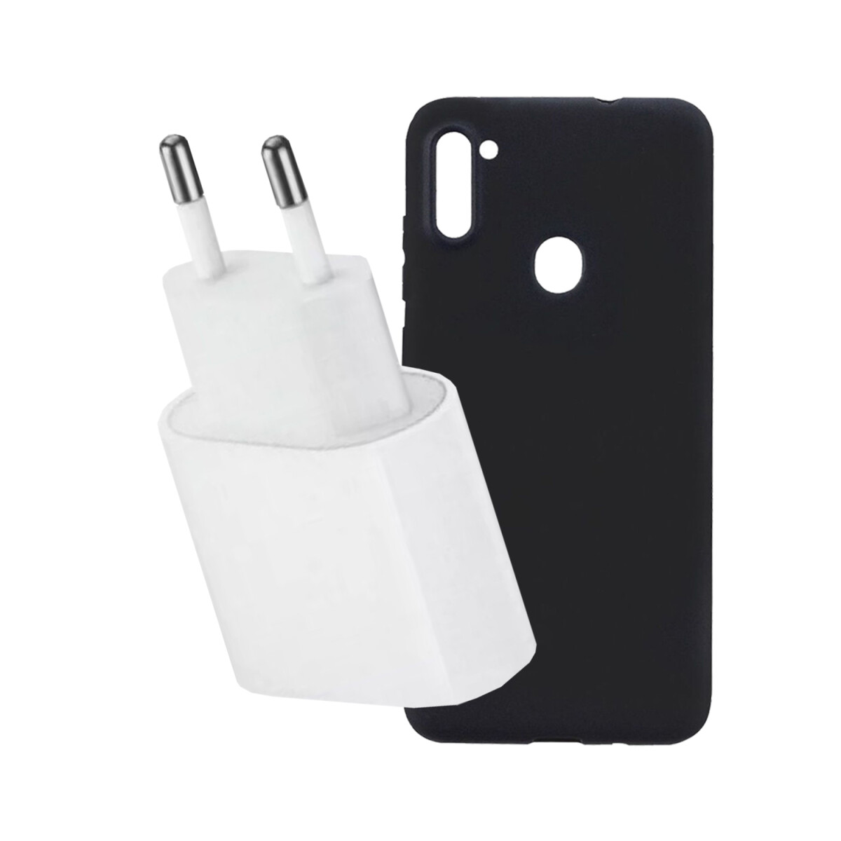 Combo Estuche + Cargador Original Para Celular - COMBO ESTUCHE/CARGADOR ORIGINAL APPLE 