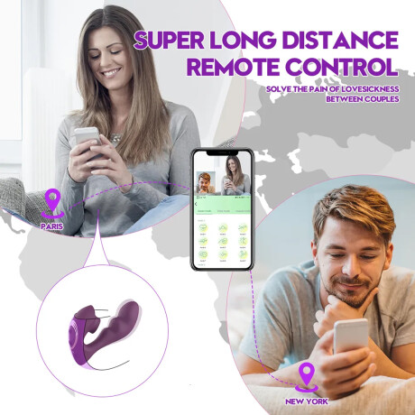 Vibrador Doble Estimulación con Lenguita y App Vibrador Doble Estimulación con Lenguita y App