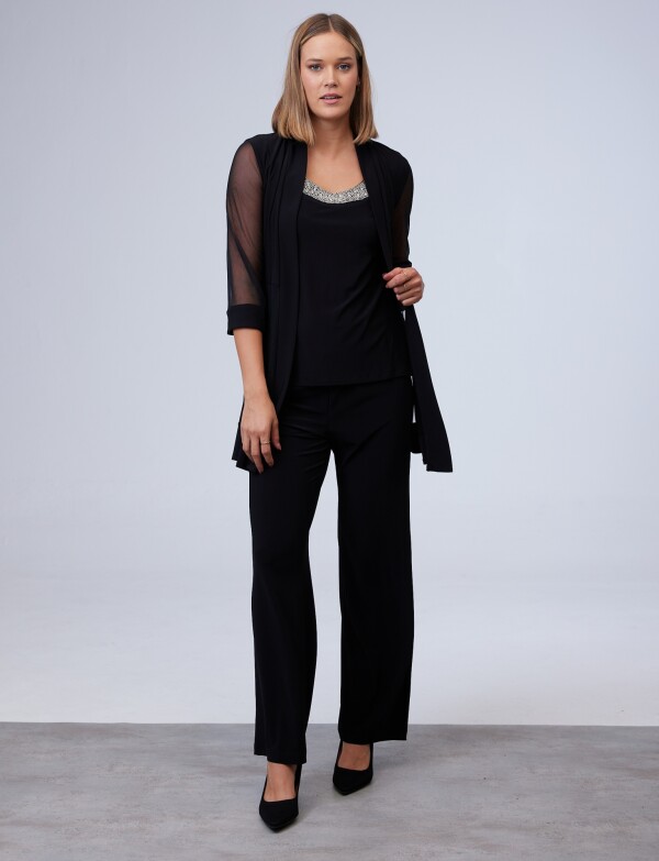 Set Blusa, Pantalón & Chaqueta NEGRO