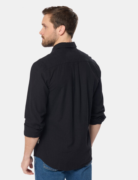 CAMISA DE LINO Negro