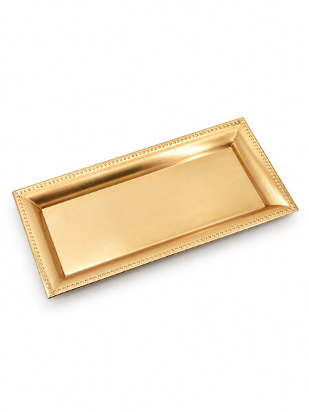 BANDEJA RECTANGULAR GLOW DORADO