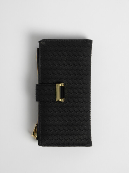 Billetera trenza Negra