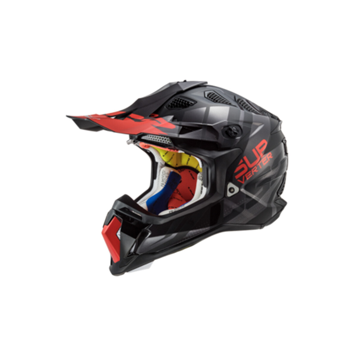 Casco LS2 Subverter MX470 - Troop Negro y Rojo 