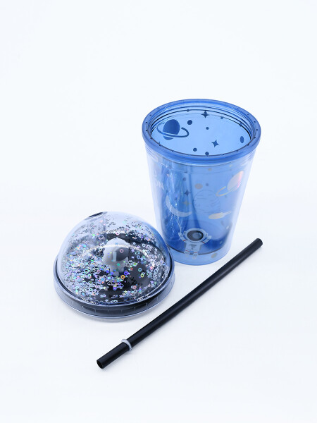 VASO ASTRONAUTA CON SORBITO GRIS