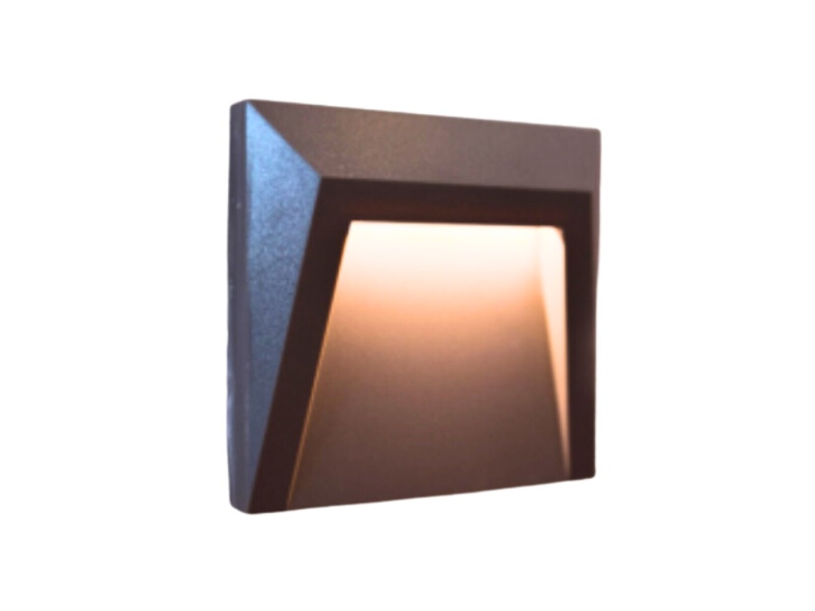 ARTEFACTO P/ ESCALERA 1.2W 3000K GRIS GRAFITO 12.5x12.5CM 