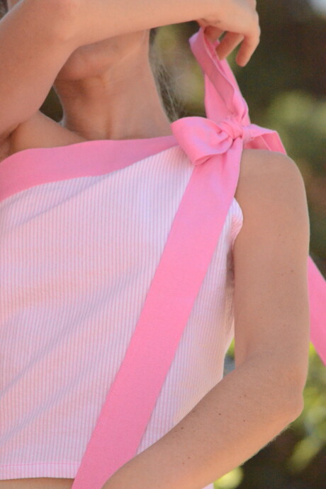 Stripes Top Rosa