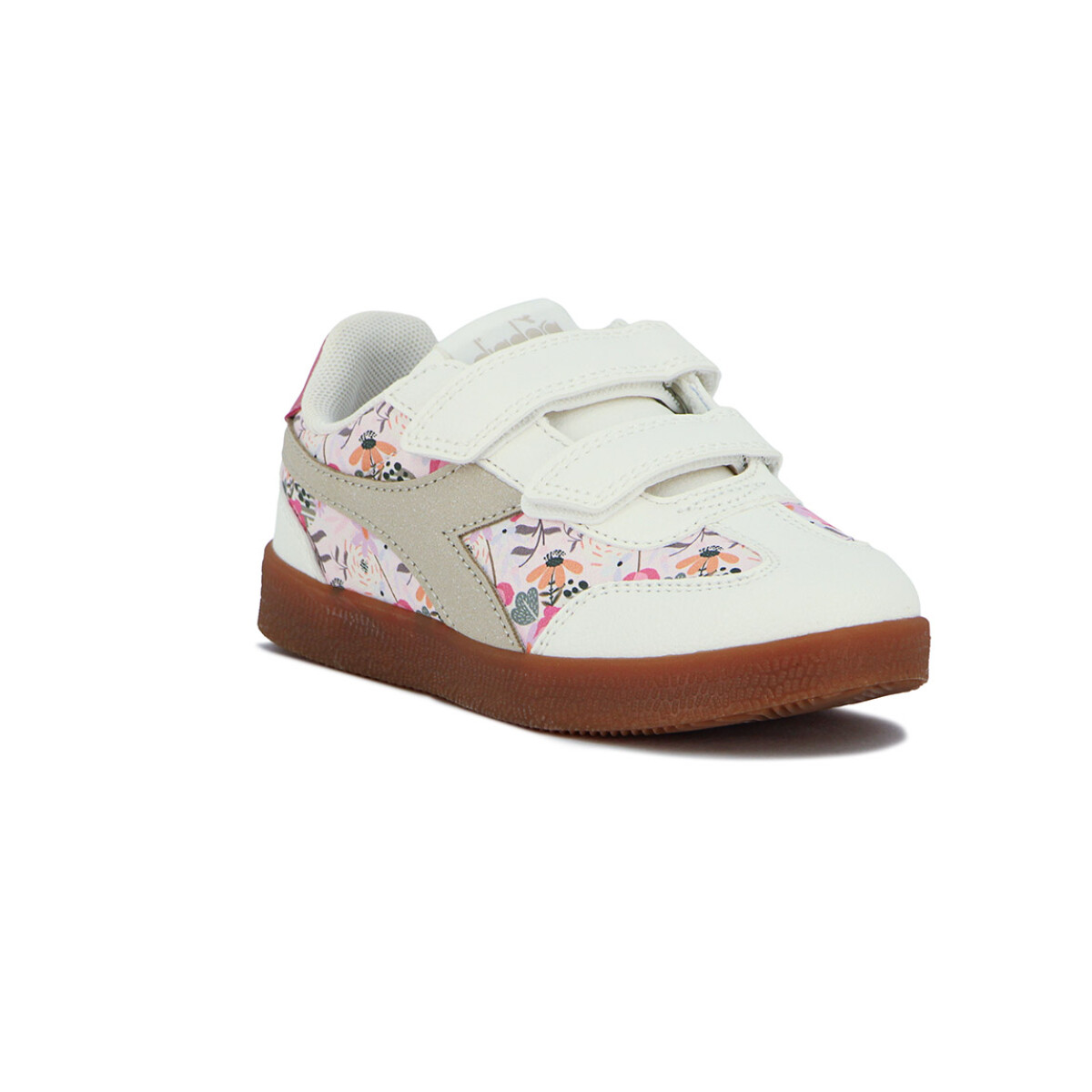 Diadora BAMTELO PU Lifestyle Niños/ Blanco-Floral - Blanco-Floral 