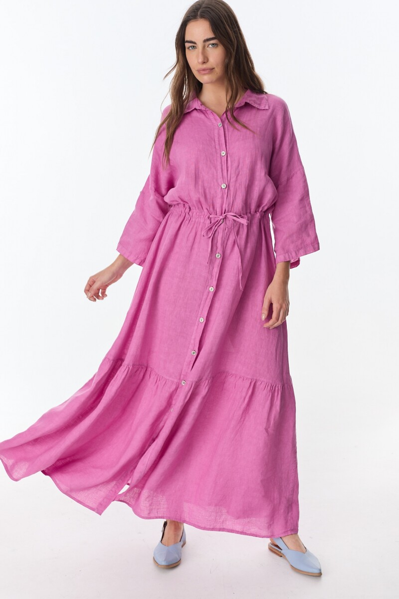 Vestido Camisero Vitta Fucsia