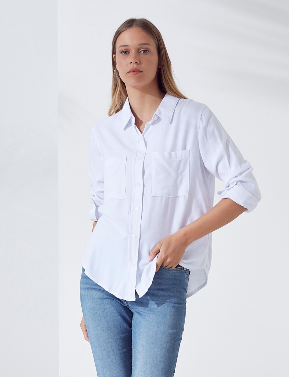 Camisa Algodón - Blanco 