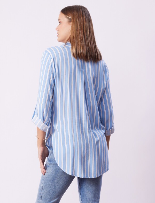 Camisa Lineas CELESTE/MULTI