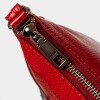 Mini bag Pocket en cuero charol arrugado Rojo