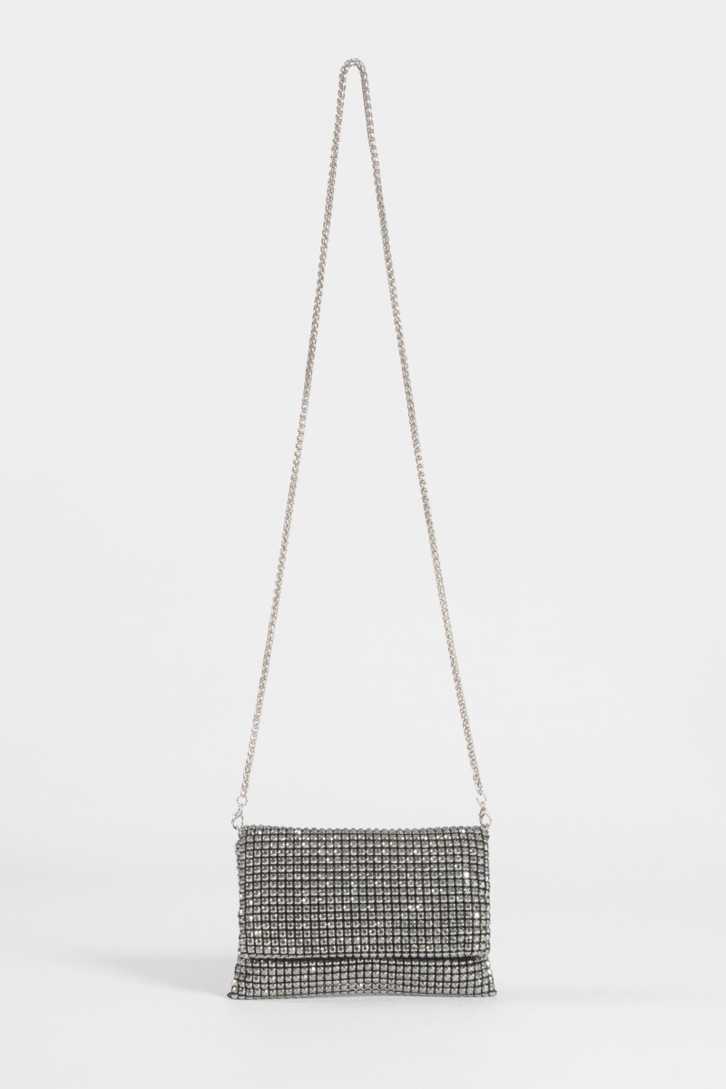 Cartera party strass negro