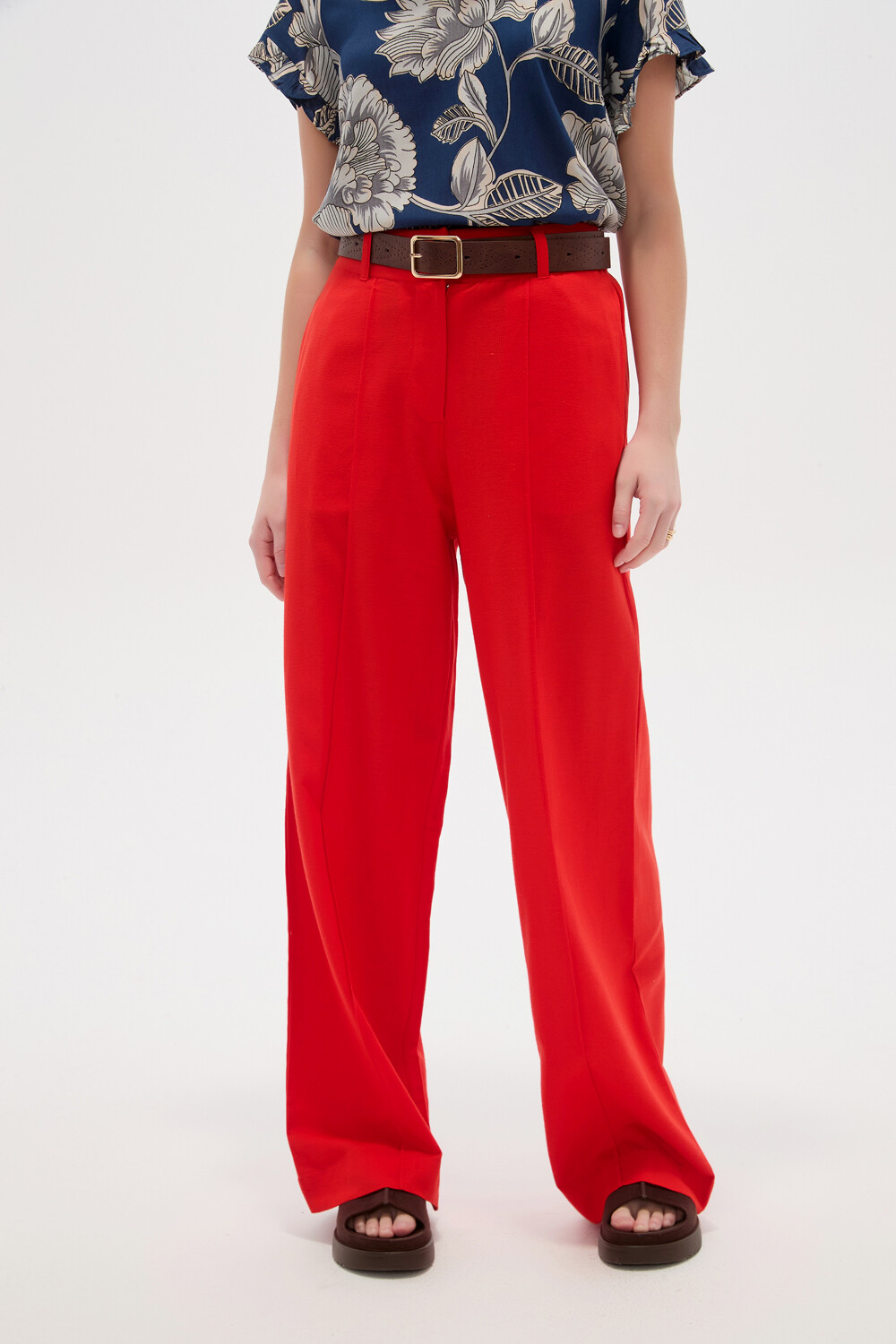 Pantalon Komae Rojo Anaranjado